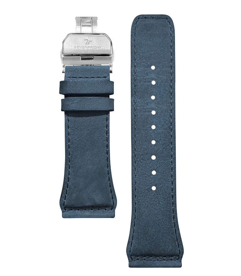 Leather, Blue Suede, including Buckle (for ME, PE and PG-Series)